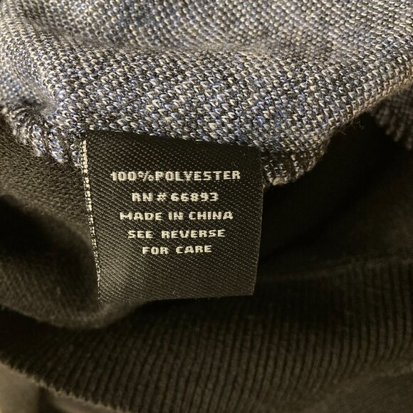 North Pole Men's Pullover Sweater, Size Large, V-Neck, Blue & Black Pattern NEW - Picture 7 of 8